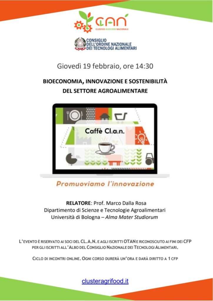 Bioeconomia, innovazione e sostenibilità del settore agroalimentare