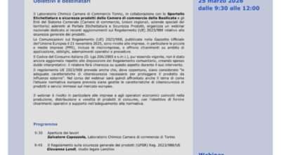 Webinar sulla sicurezza generale dei prodotti